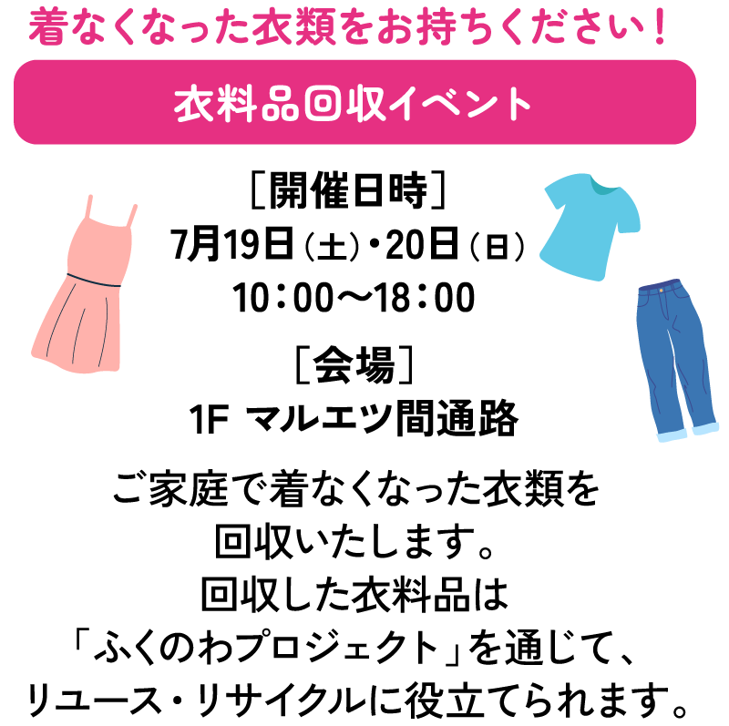 衣料品回収イベント