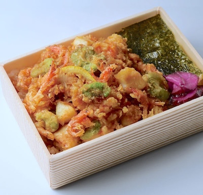 春のかき揚げ弁当