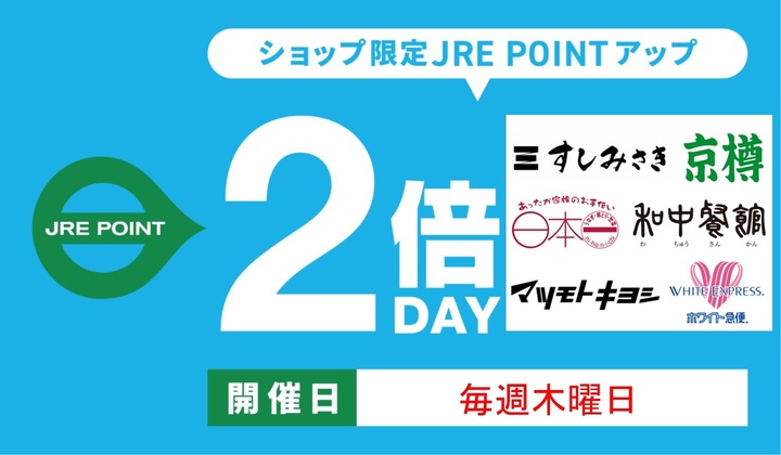 ショップ限定２倍デー