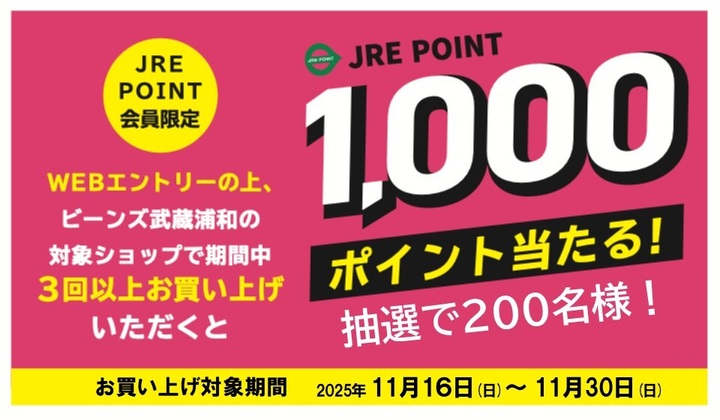 11月1000ポイント