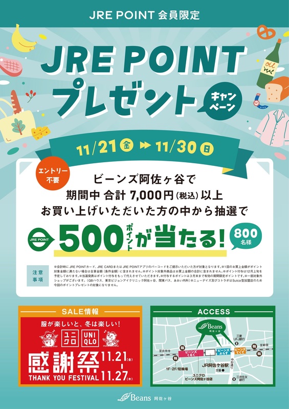 JRE POINTプレゼントキャンペーン