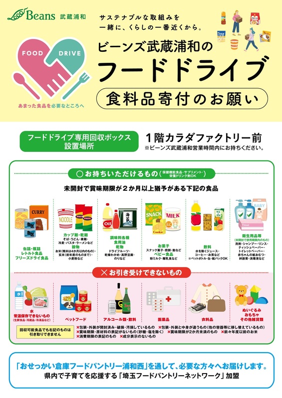 【フードドライブ】たくさんの食品、衛生用品のご寄付ありがとうございます!