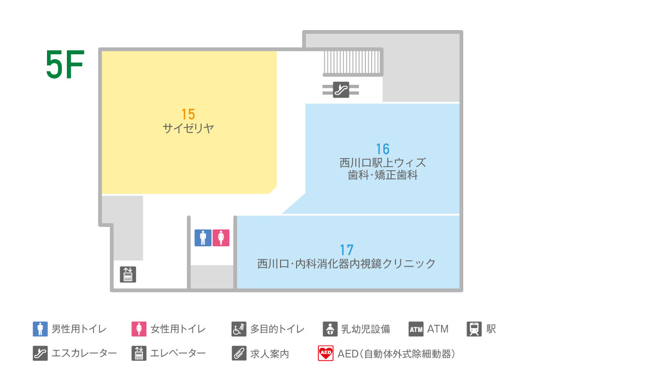 ビーンズ西川口5Fフロアマップ