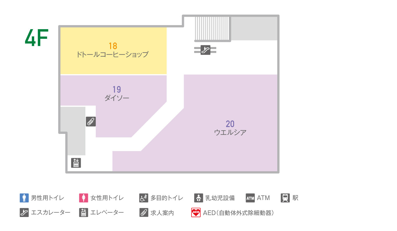 ビーンズ西川口4Fフロアマップ